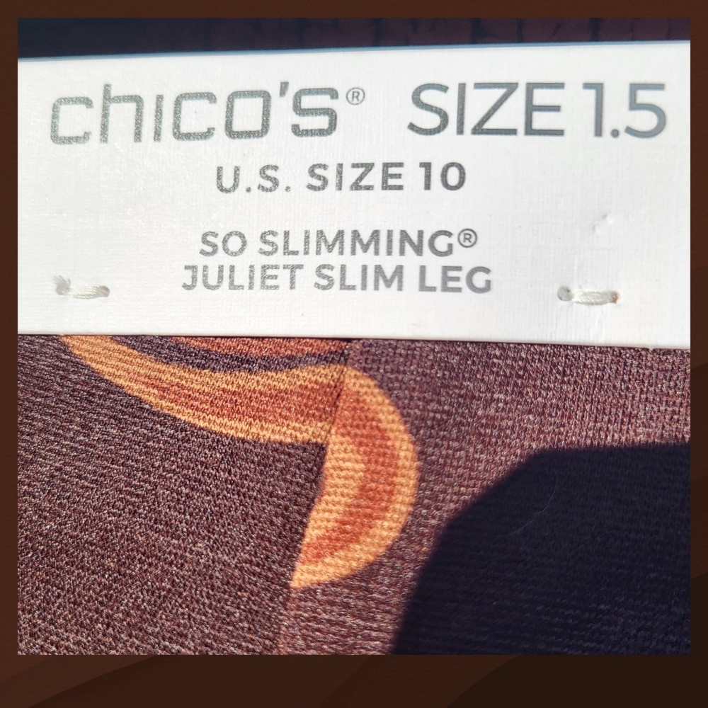 CHICO'S JULIET SLIM LEG PANTS - Picture 3 of 4